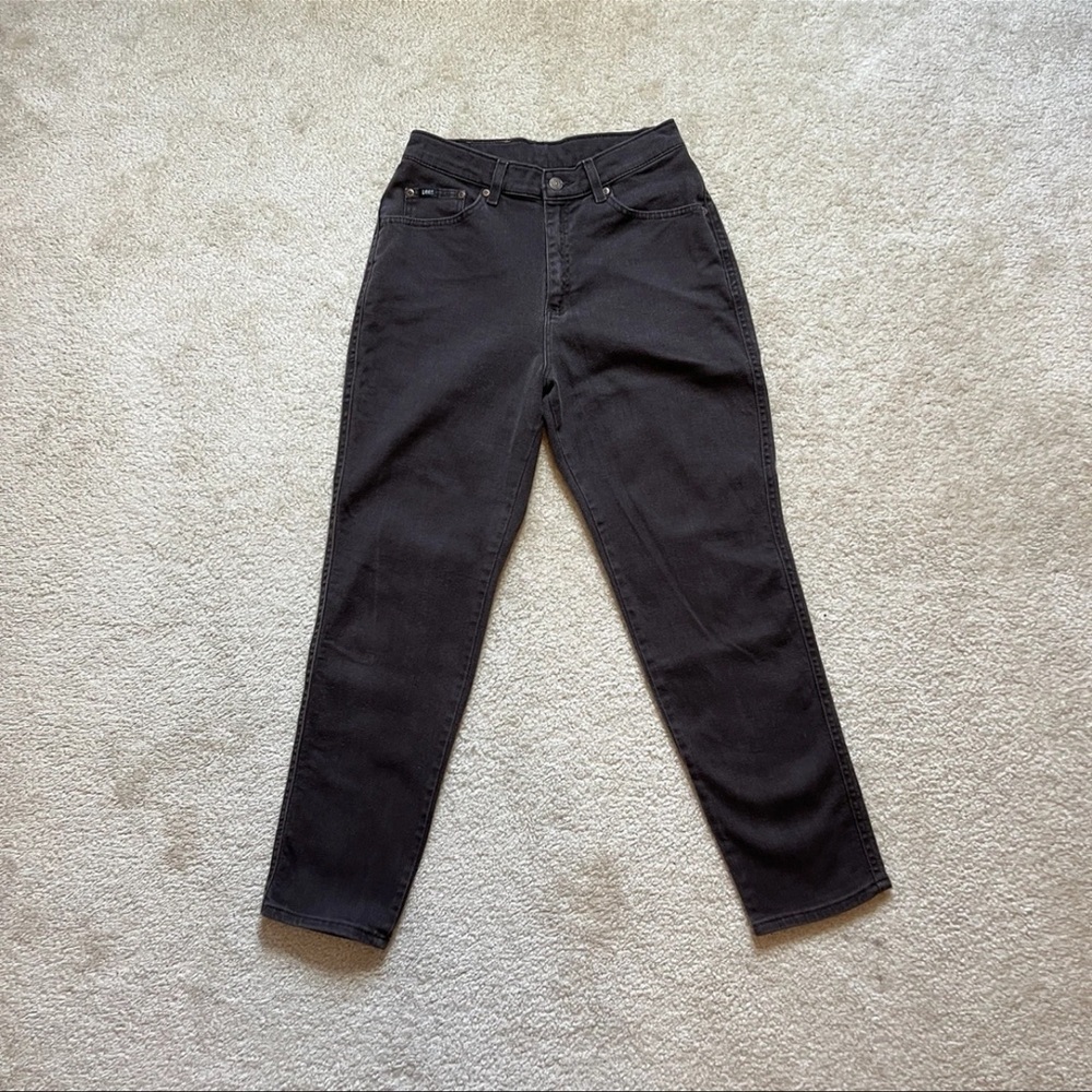 Lee Women’s Jeans 12 S High Rise Tapered Brown Vintage Denim